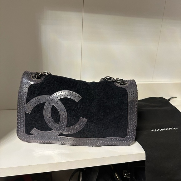 Chanel CC Sport Line Flap Bag Terry Cloth. Comes with with dust bag/COA - Picture 10 of 11